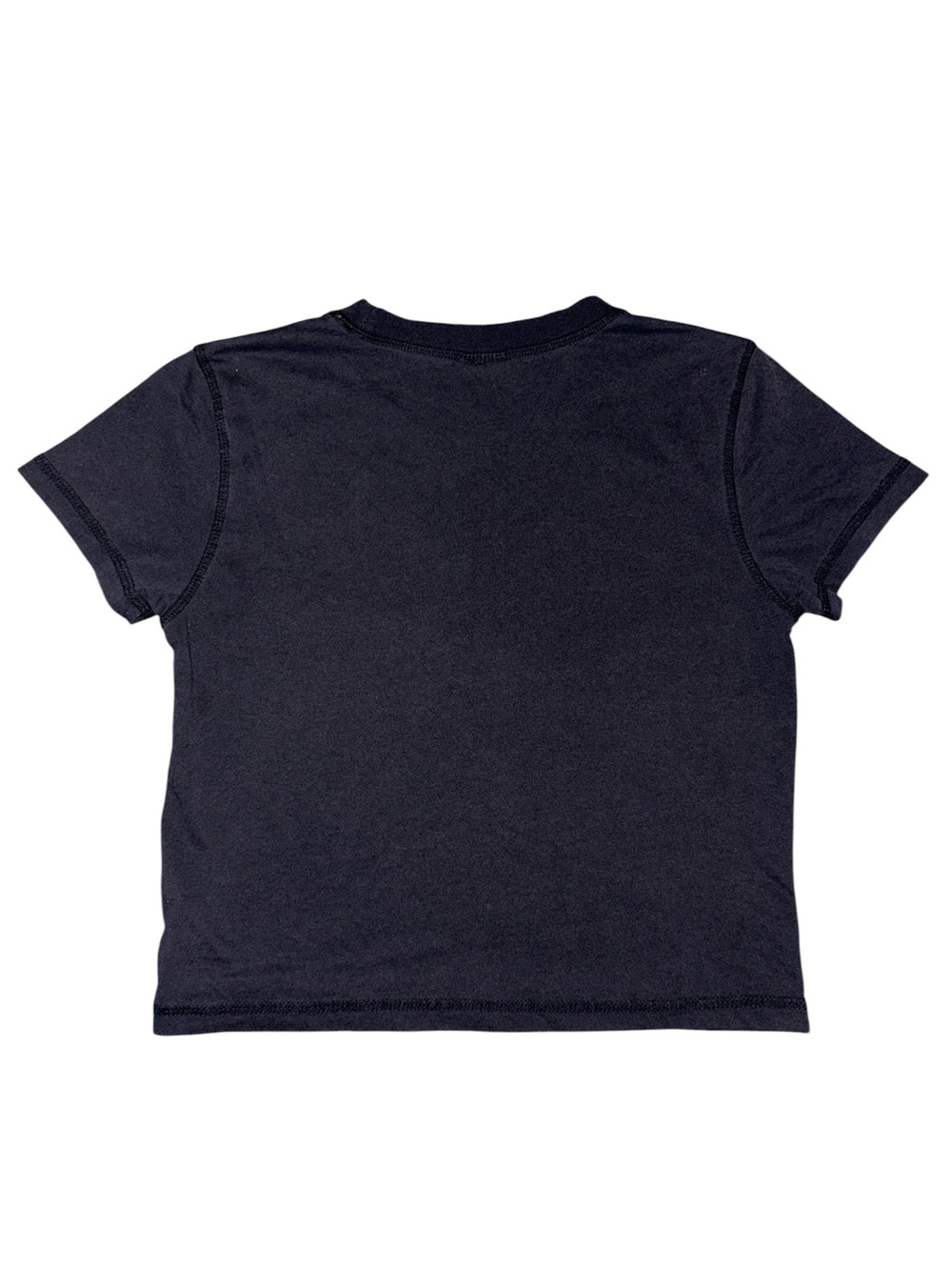 NBA Black Crop Top with Red Chicago Bulls Graphic - Picture 2 of 3